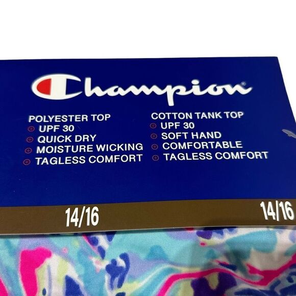 NWT Champion Girls 2-Pack Active Wear UPF 30 Moisture Wicking T-shirts Knockout - Picture 8 of 10